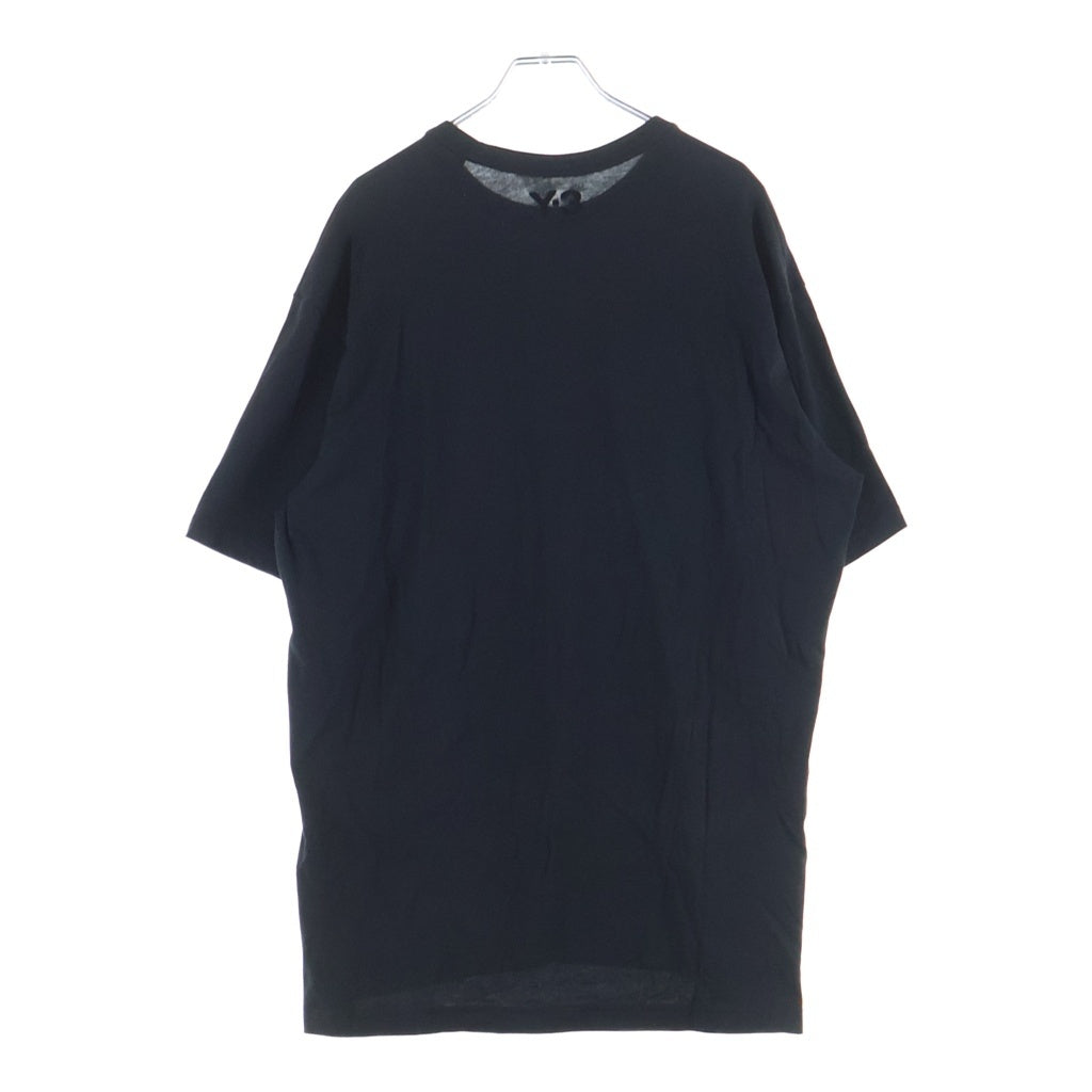 Y-3(ワイスリー) KURO SHORT SLEEVE T ロゴ刺繍 クルーネック半袖Tシャツカットソー ブラック