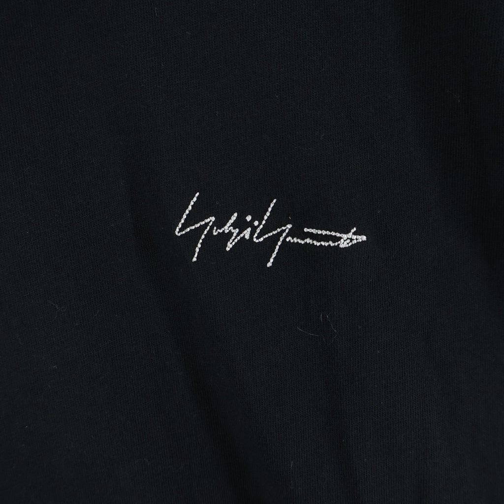 Y-3(ワイスリー) KURO SHORT SLEEVE T ロゴ刺繍 クルーネック半袖Tシャツカットソー ブラック
