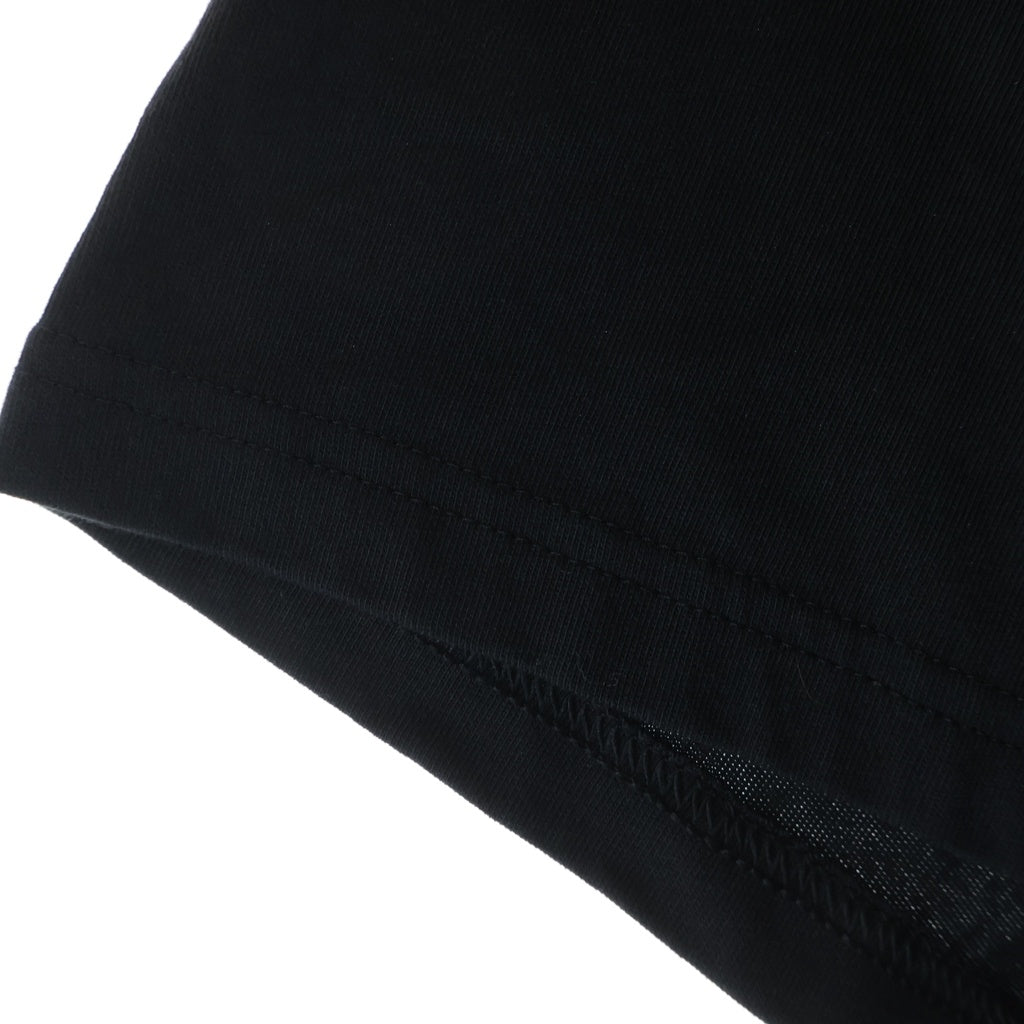 Y-3(ワイスリー) KURO SHORT SLEEVE T ロゴ刺繍 クルーネック半袖Tシャツカットソー ブラック
