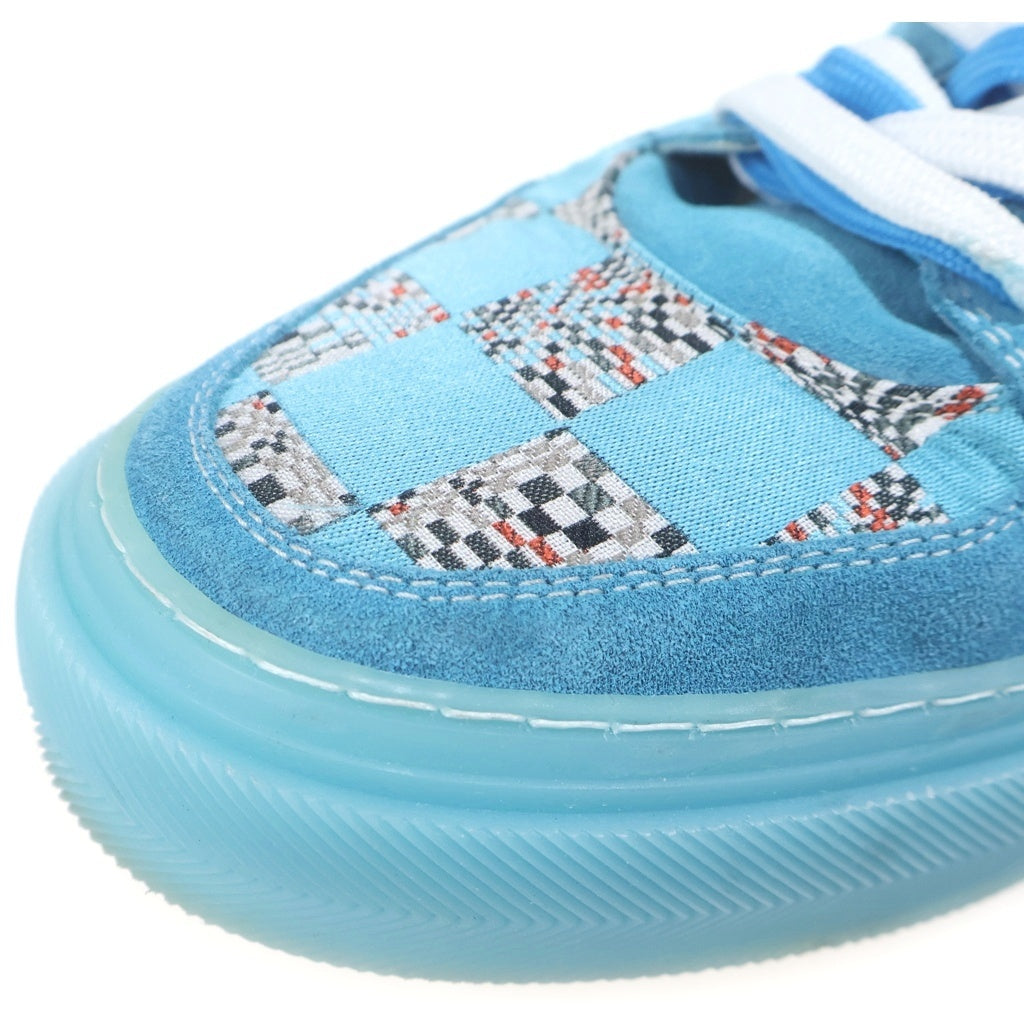 LOUIS VUITTON(ルイヴィトン) 21SS Virgil Abloh LVオリ ライン ディストーテッド ダミエパターン ローカット スニーカー ブルー LD0221