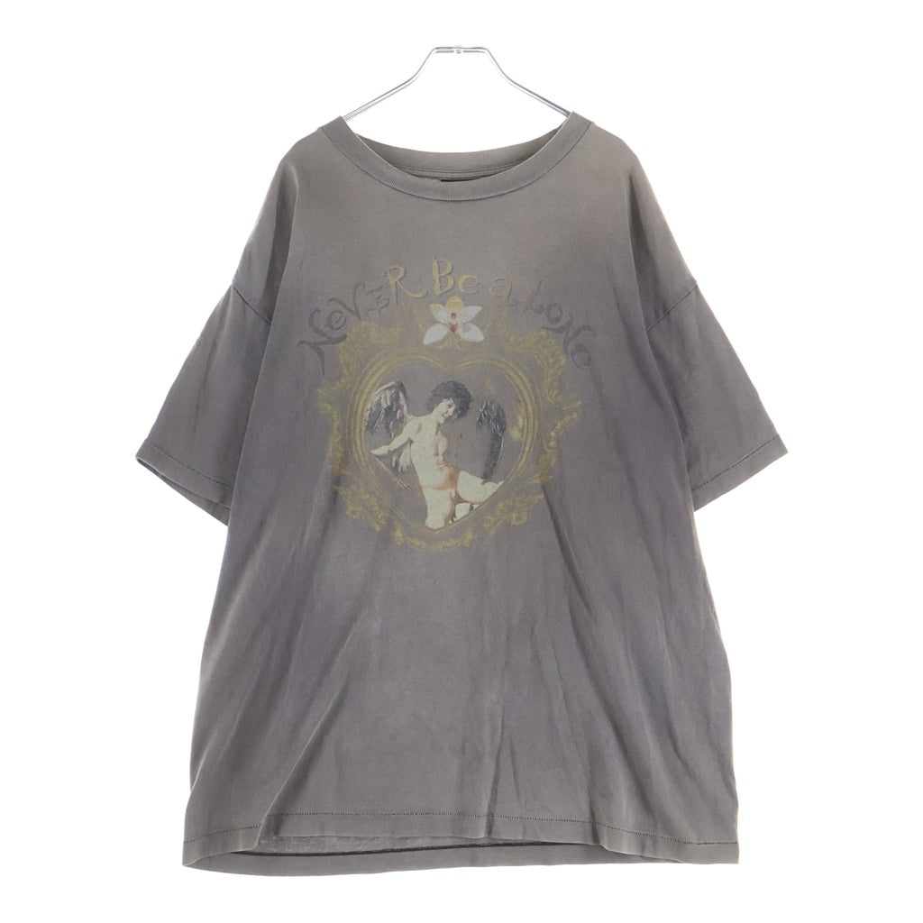 SAINT MICHAEL(セントマイケル) 22SS NBA TEE ヴィンテージ加工 クルーネック半袖Tシャツカットソー グレー SM-S22-0000-010
