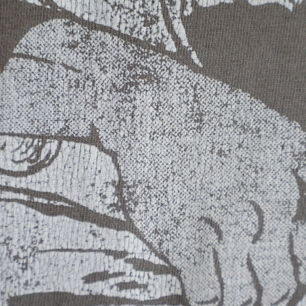 SAINT MICHAEL(セントマイケル) 21AW×DENIM TEARS SONICYOUTH TEE デニムティアーズ ソニックユース ヴィンテージ加工 グレー SM-A21-0000-023