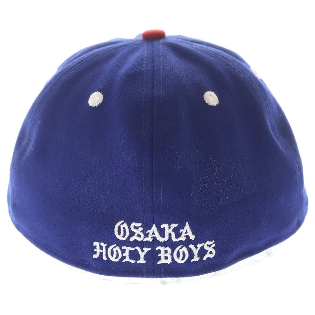 SAINT MICHAEL(セントマイケル) 24SS BORN SAINT BR CAP BLUE ボーン セント フロント刺繍 ベースボール キャップ ブルー SM-YS8-0000-C14