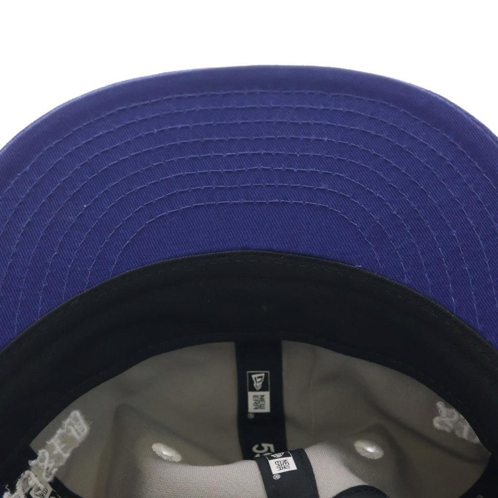 SAINT MICHAEL(セントマイケル) 24SS BORN SAINT BR CAP BLUE ボーン セント フロント刺繍 ベースボール キャップ ブルー SM-YS8-0000-C14
