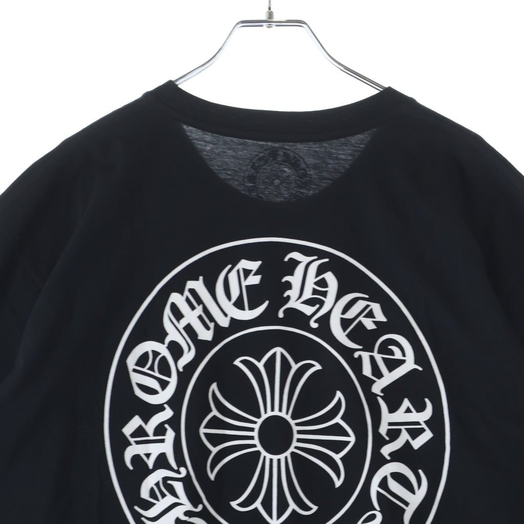CHROME HEARTS(クロムハーツ) HORSESHOE S/S TEE ホースシュープリント クルーネック半袖Tシャツカットソー ブラック