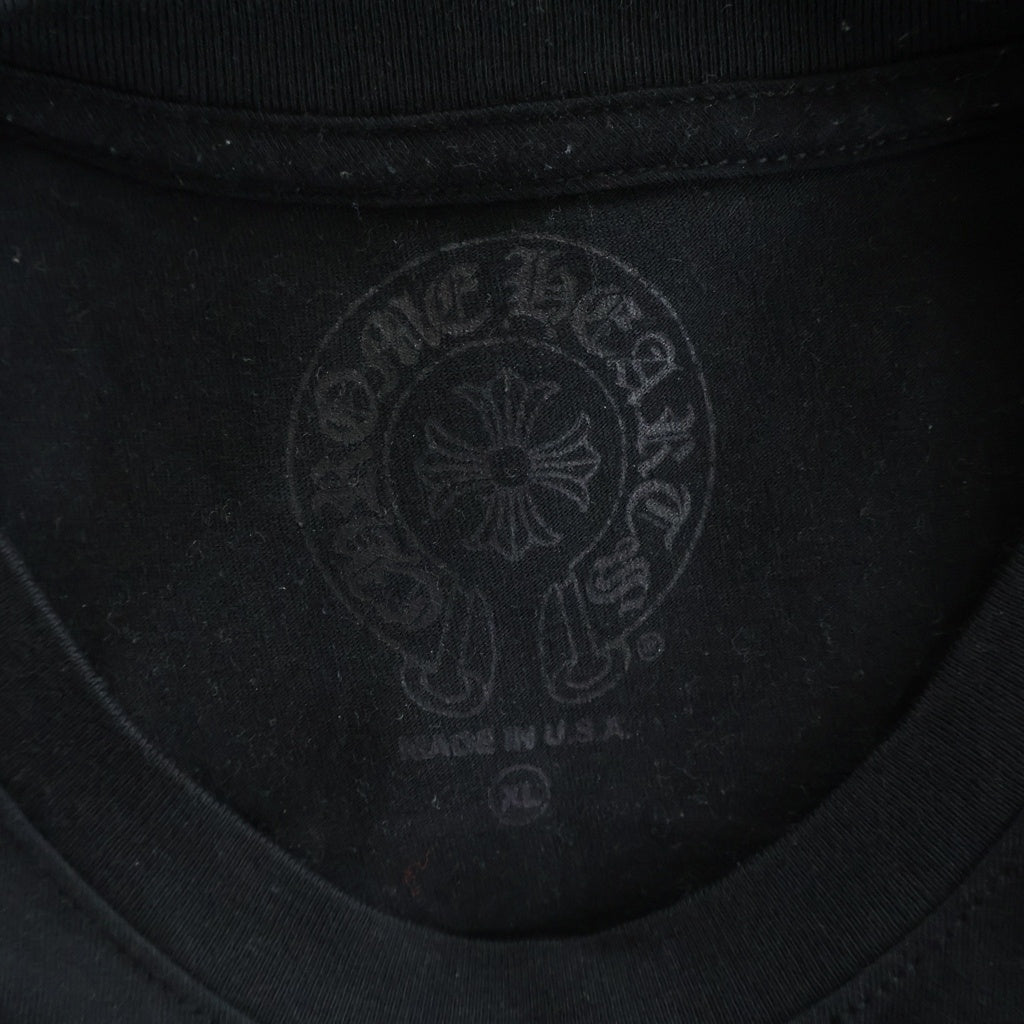 CHROME HEARTS(クロムハーツ) HORSESHOE S/S TEE ホースシュープリント クルーネック半袖Tシャツカットソー ブラック