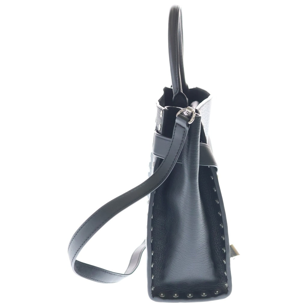 ALEXANDER WANG(アレキサンダーワン) Studded Attica Chain Satchel スタッズ アッティカ チェーンサッチェル ハンドショルダーバッグ ブラック レディース