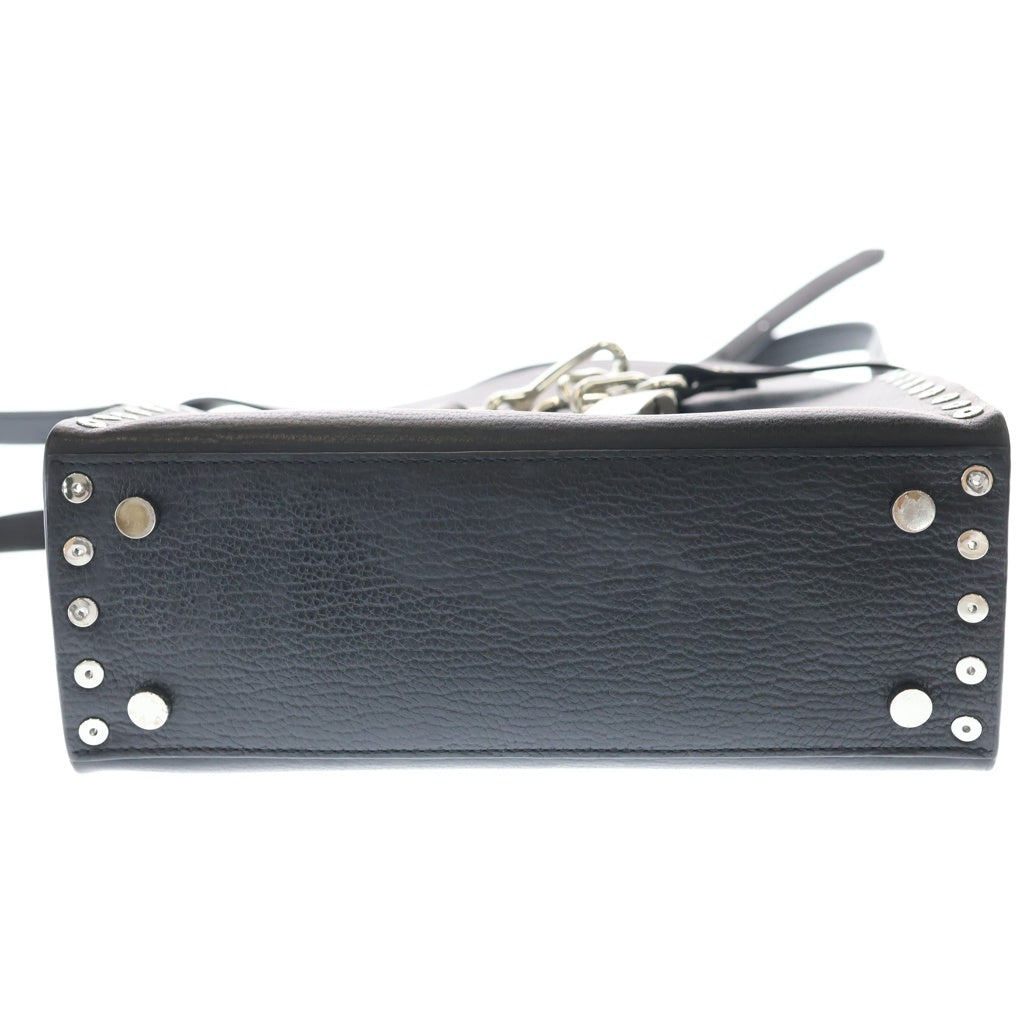 ALEXANDER WANG(アレキサンダーワン) Studded Attica Chain Satchel スタッズ アッティカ チェーンサッチェル ハンドショルダーバッグ ブラック レディース