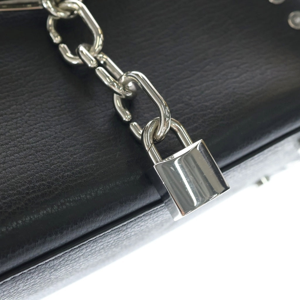 ALEXANDER WANG(アレキサンダーワン) Studded Attica Chain Satchel スタッズ アッティカ チェーンサッチェル ハンドショルダーバッグ ブラック レディース