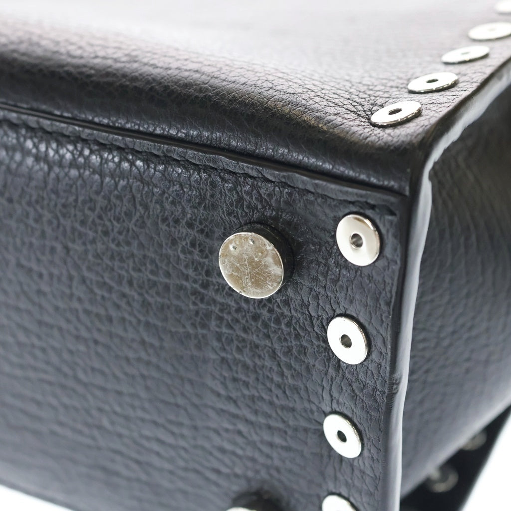 ALEXANDER WANG(アレキサンダーワン) Studded Attica Chain Satchel スタッズ アッティカ チェーンサッチェル ハンドショルダーバッグ ブラック レディース