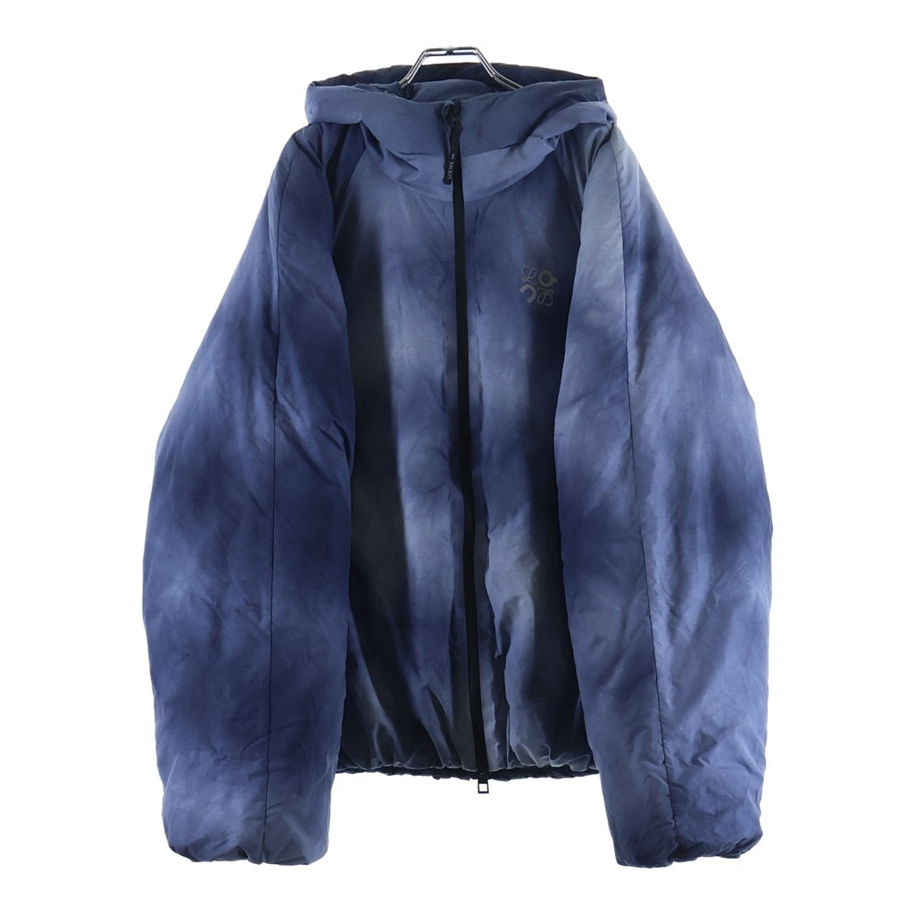 LOEWE(ロエベ) ×on Tie-dye technical puffer jacket タイダイ柄 テクニカルジップアップダウンジャケット ブルー 1ME12122920