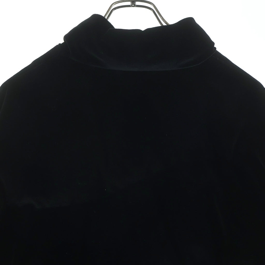 Dime(ダイム) 23AW VELVET QUILTED PUFFER ベルベット キルテッドベロアジップアップダウンジャケット ブラック CA59648