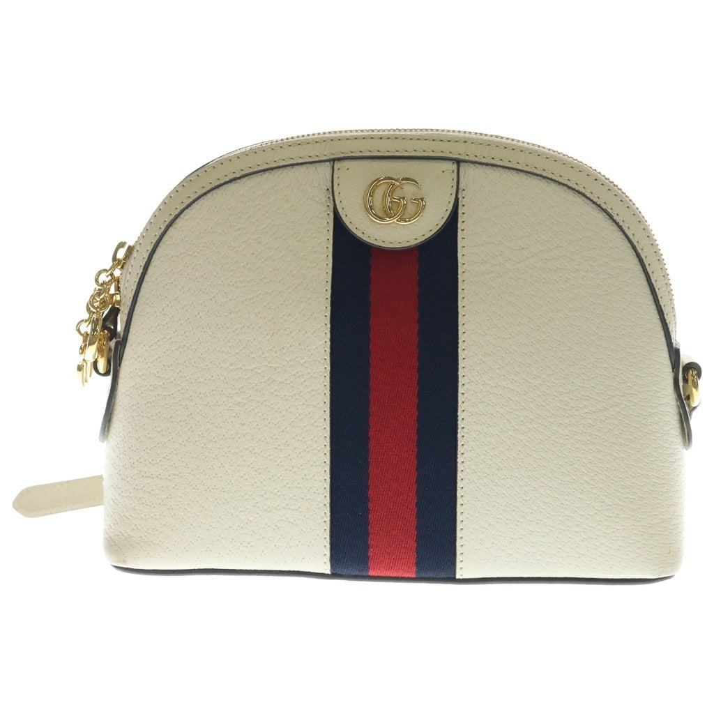 GUCCI(グッチ) オフィディア GGレザーショルダーバッグ ホワイト 499621 レディース