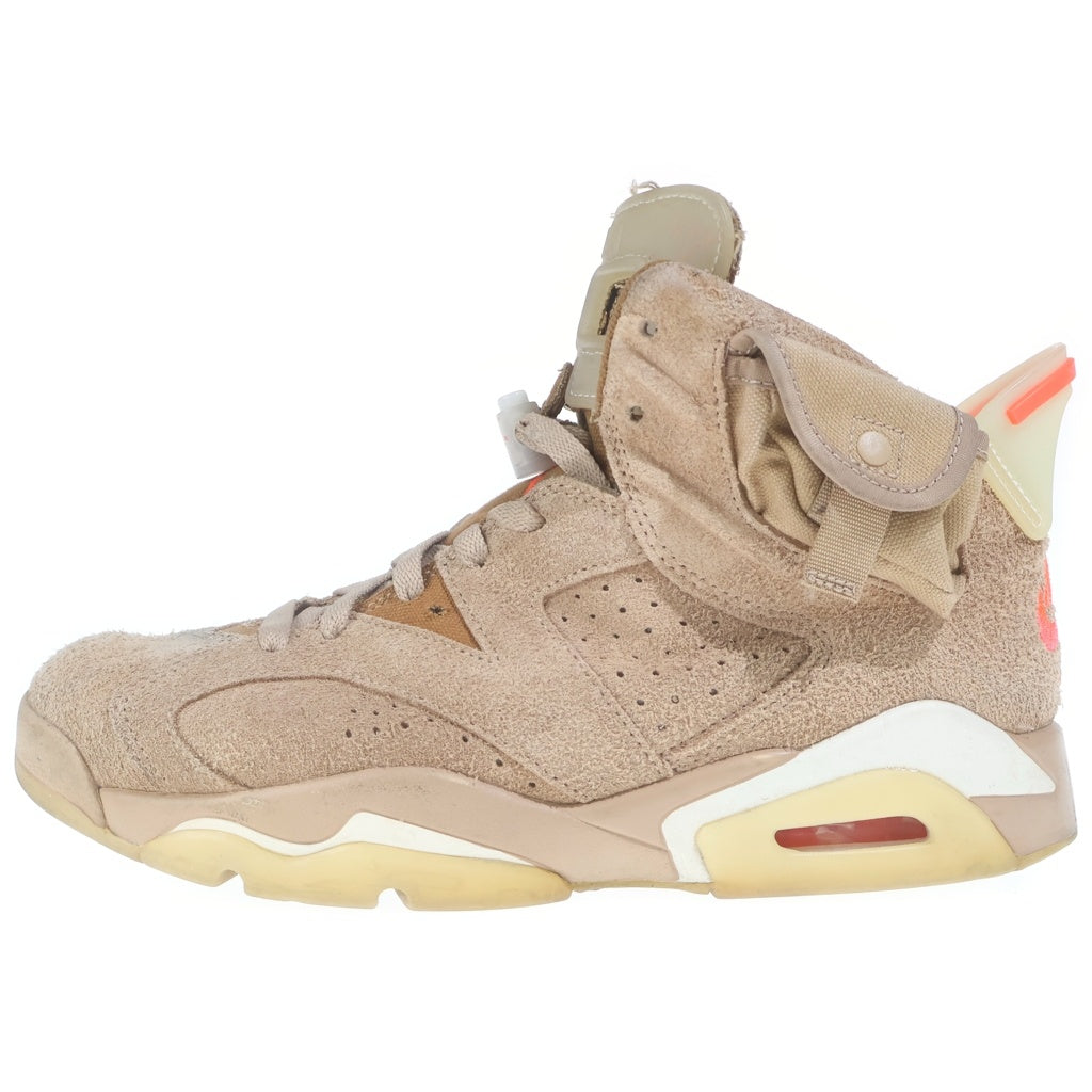 NIKE(ナイキ) ×TRAVIS SCOTT AIR JORDAN6 RETRO SP トラヴィススコット エアジョーダン6 ハイカットスニーカーブラウン US9/27cm DH0690-200