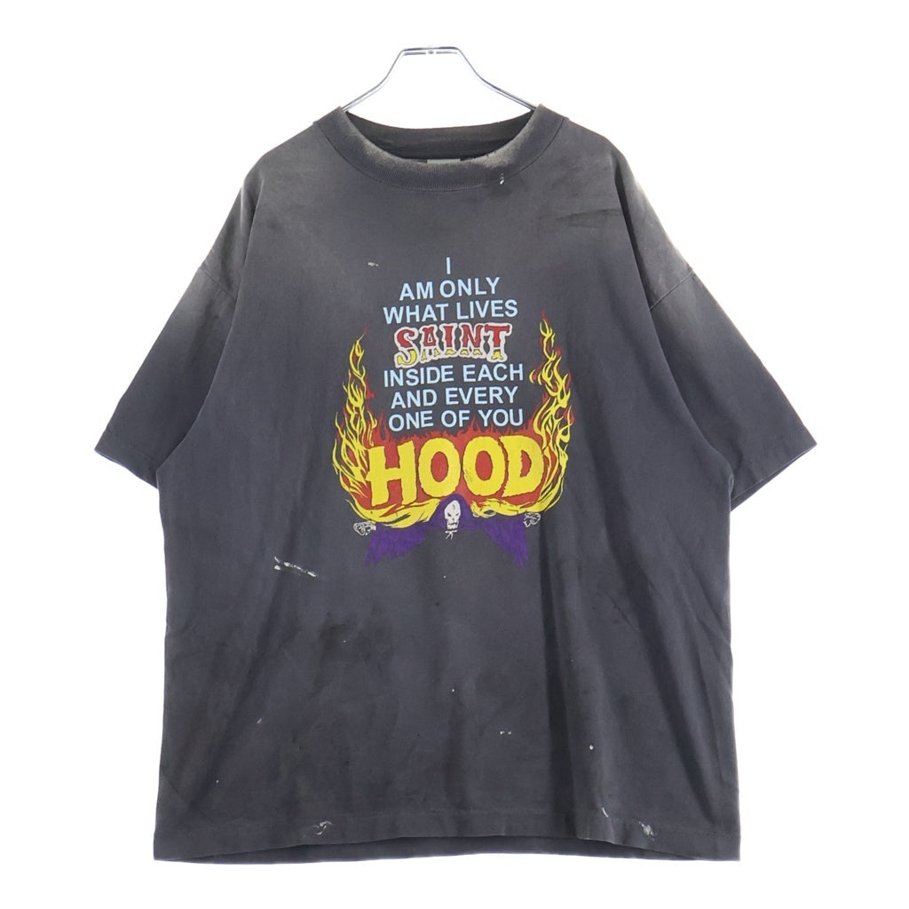 SAINT MICHAEL(セントマイケル) 25SS ×NEIGHBORHOOD STHD.HOOD TEE ネイバーフッド クルーネック半袖Tシャツカットソー グレー SM-HR8-0000-C69