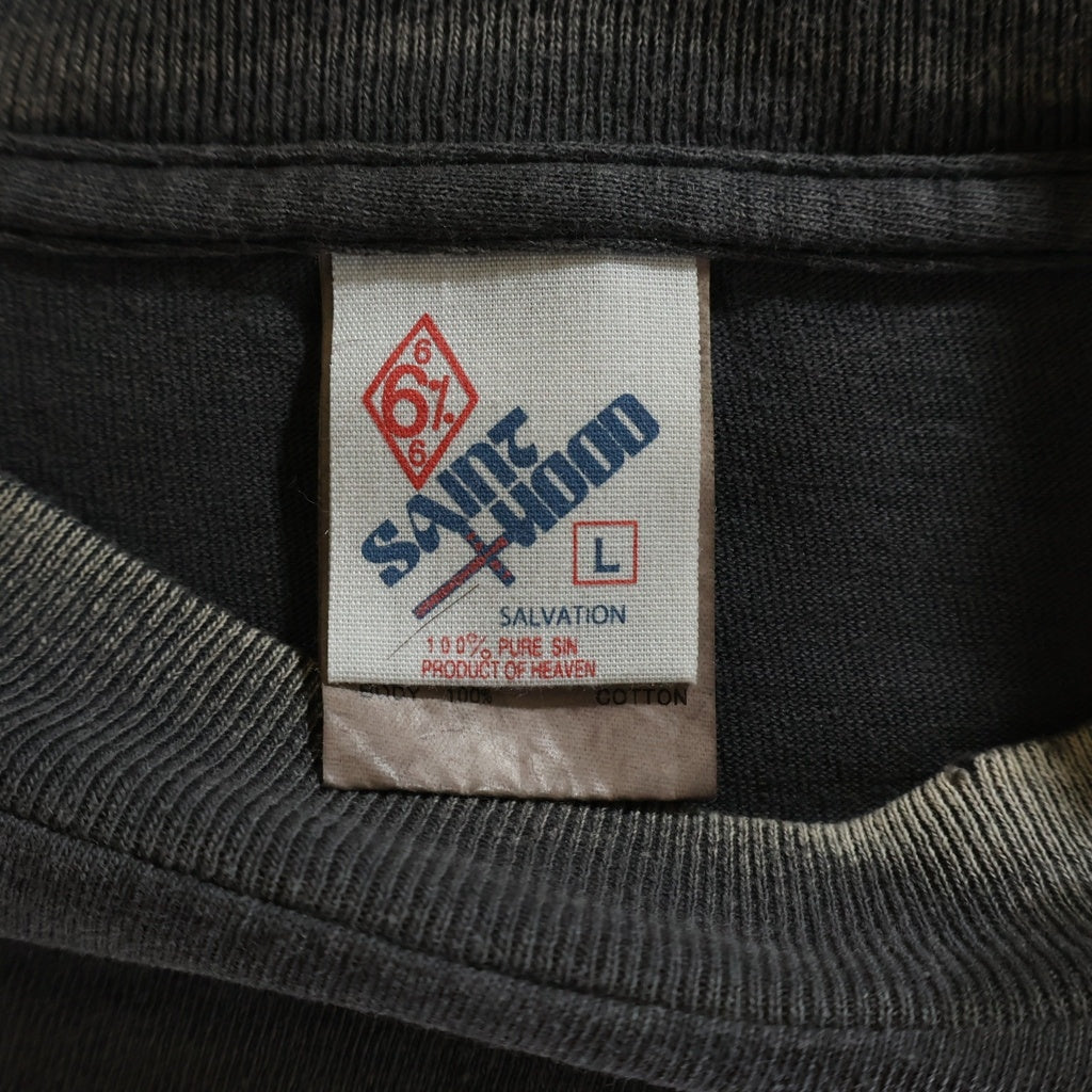 SAINT MICHAEL(セントマイケル) 25SS ×NEIGHBORHOOD STHD.HOOD TEE ネイバーフッド クルーネック半袖Tシャツカットソー グレー SM-HR8-0000-C69