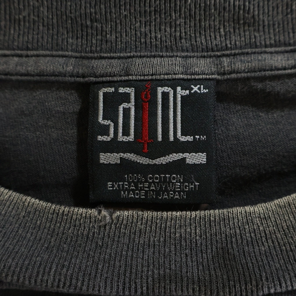 SAINT MICHAEL(セントマイケル) 24AW SS TEE クルーネック半袖Tシャツカットソー グレー SM-YS1-0000-001