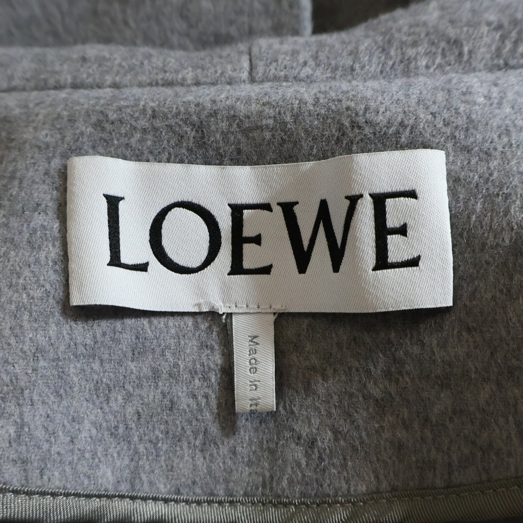 LOEWE(ロエベ) HOODED WOOL COAT フーデッド ウールコート グレー レディース S359Y01XA3