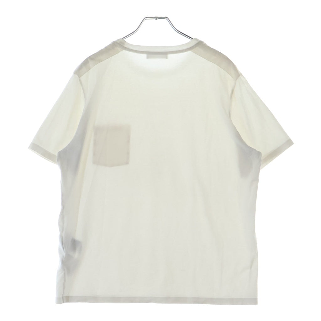 PRADA(プラダ) ラバーロゴデザイン クルーネック半袖Tシャツカットソー ホワイト SJN250 R192 710