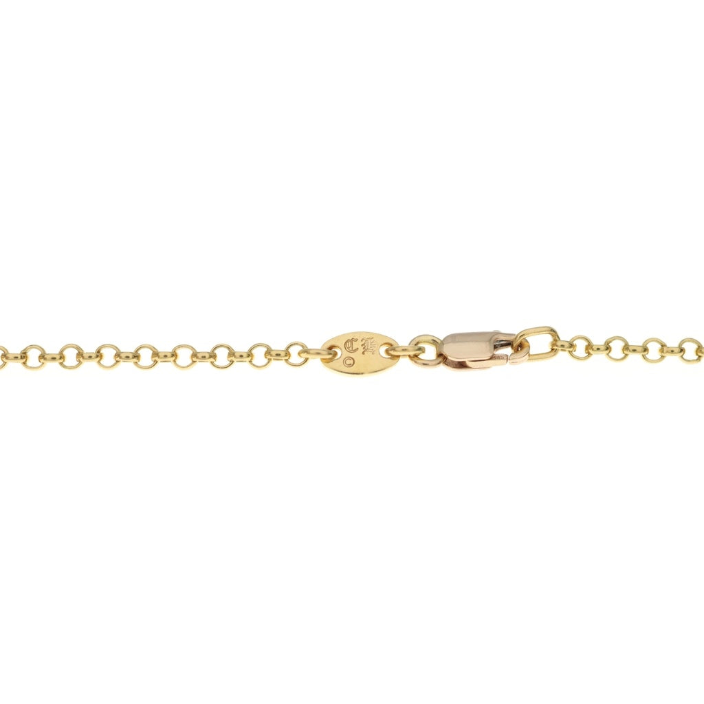 CHROME HEARTS(クロムハーツ) 22K NECKCHAIN R18 ロールチェーンネックレス 18inch ゴールド BCA010