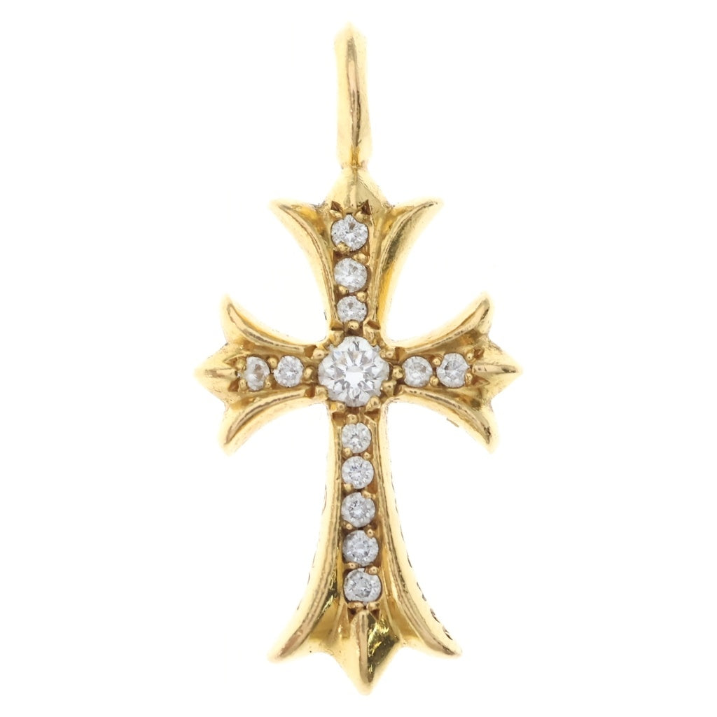 CHROME HEARTS(クロムハーツ) 22K TNY CRSF P/DIA タイニーファットクロス PAVEダイヤ ペンダントトップ ゴールドBCA033