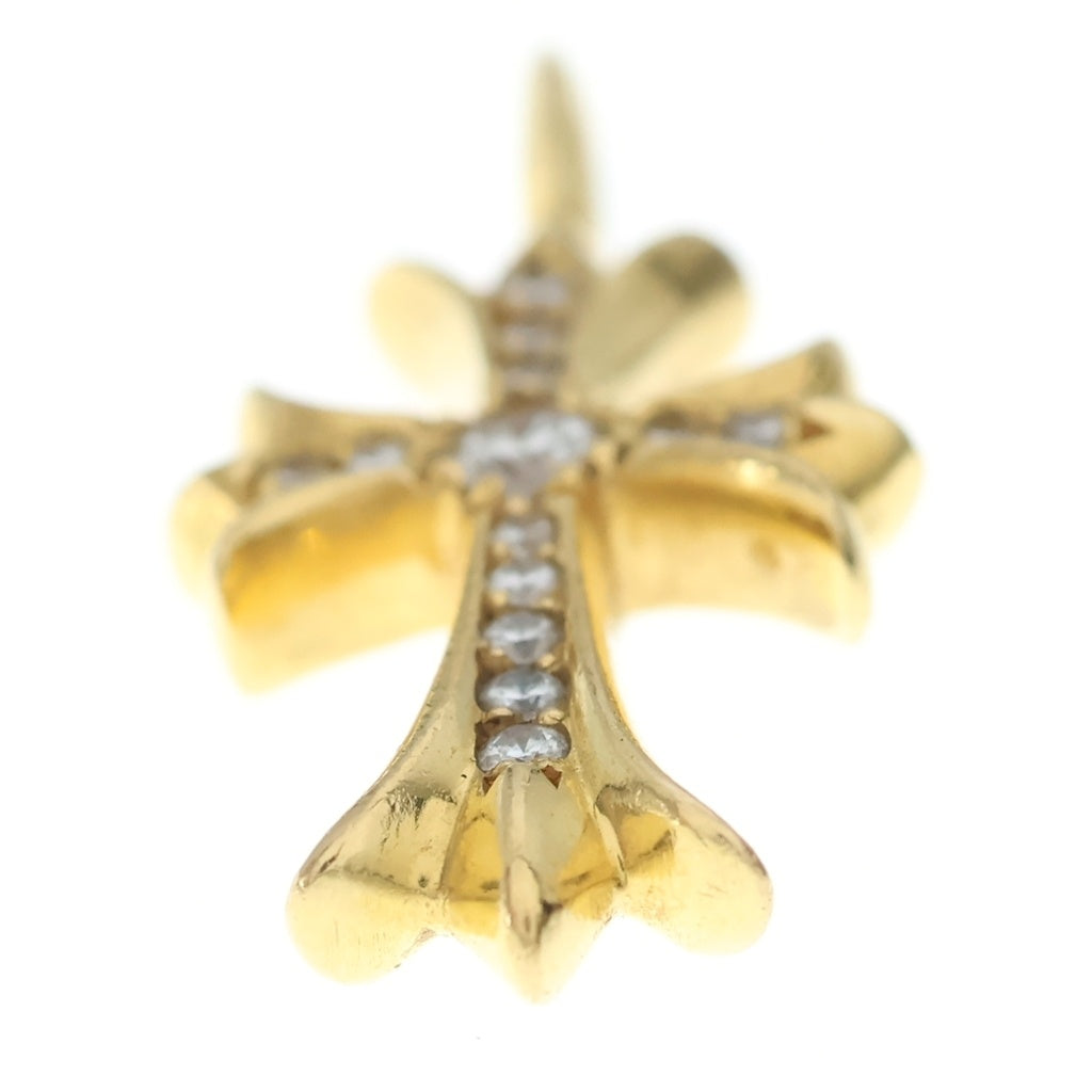 CHROME HEARTS(クロムハーツ) 22K TNY CRSF P/DIA タイニーファットクロス PAVEダイヤ ペンダントトップ ゴールドBCA033