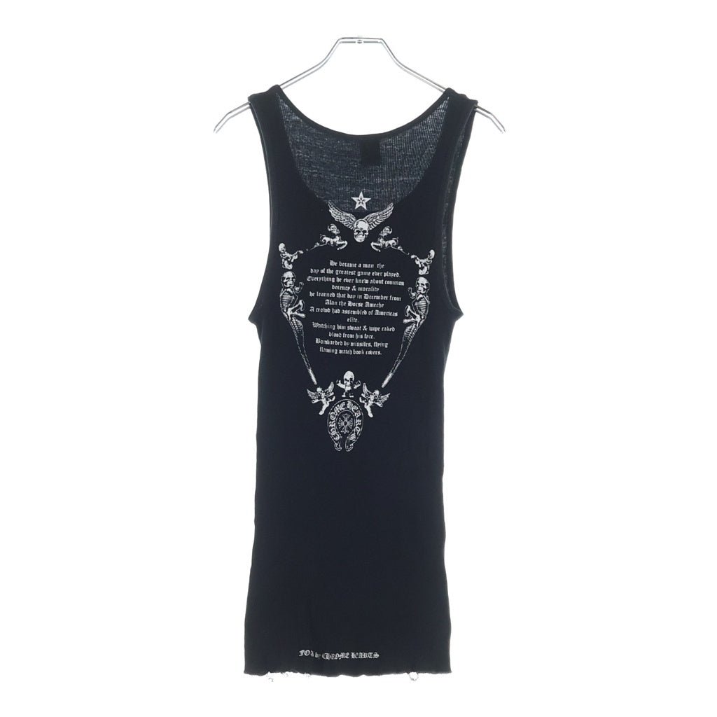 CHROME HEARTS(クロムハーツ) OLD FOTI 両面プリント クルーネックタンクトップ ブラック
