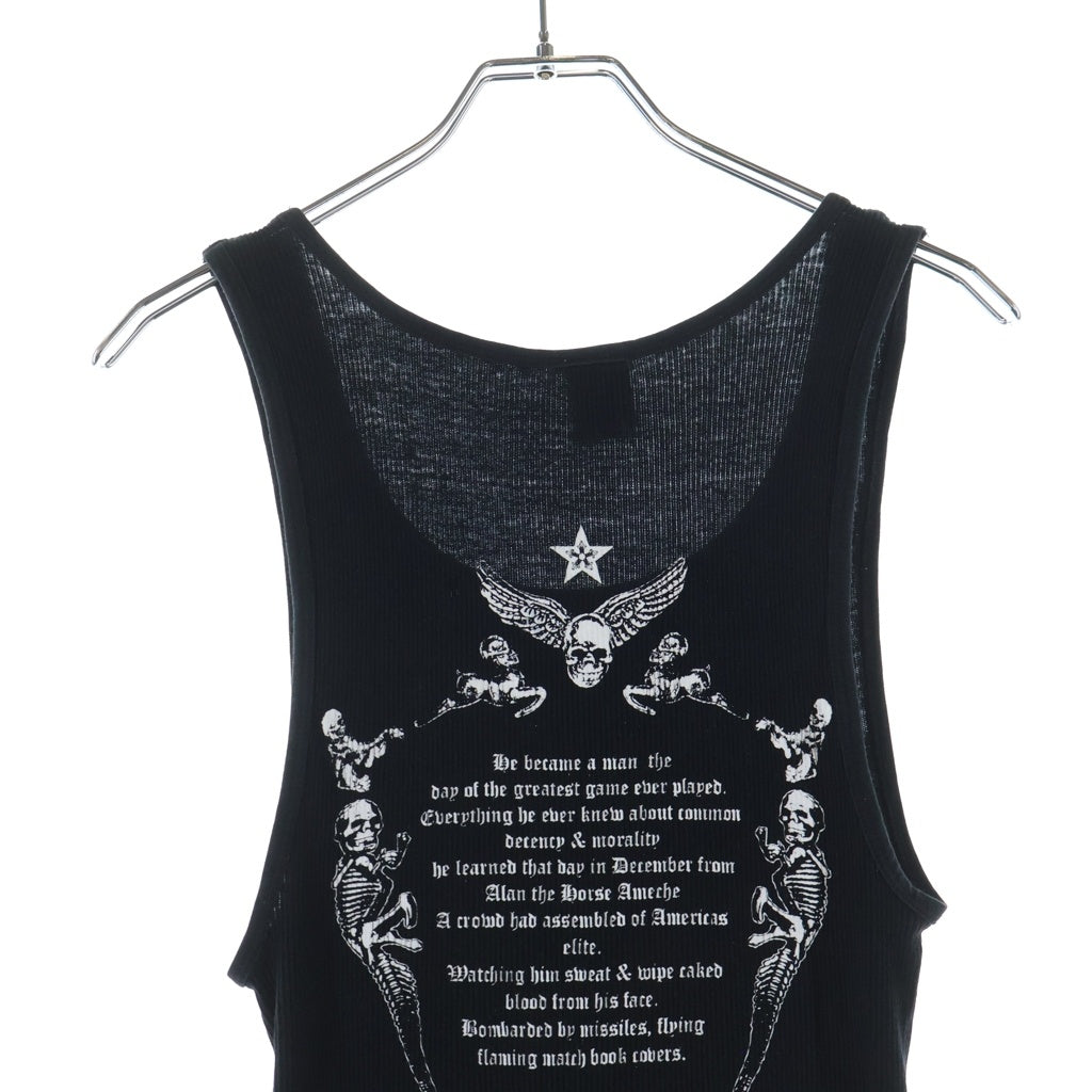 CHROME HEARTS(クロムハーツ) OLD FOTI 両面プリント クルーネックタンクトップ ブラック