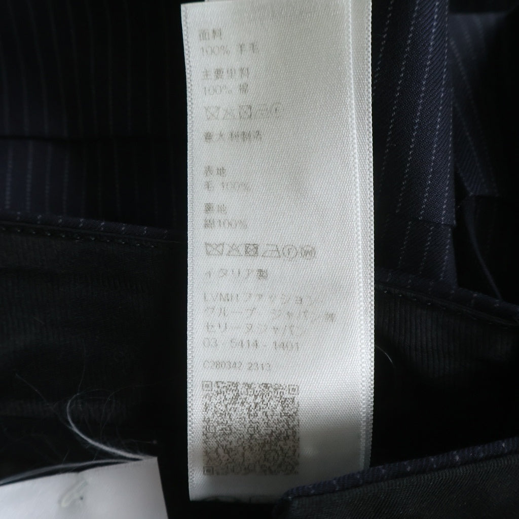 CELINE(セリーヌ) ストライプ柄 ウールショートパンツ ネイビー レディース 2P941686O.07CG