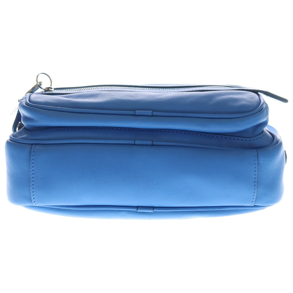 Acne Studios(アクネ ストゥディオズ) CAMERO PARTY カメロパーティー レザーショルダーバッグ ブルー レディース