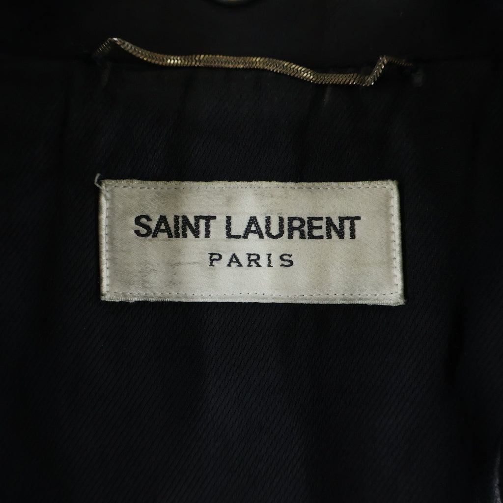 SAINT LAURENT PARIS(サンローランパリ) 16AW L01 Classic Motorcycle Leather Riders Jacket クラシックモーターサイクル ライダースジャケット ブラック 397290 Y5YA1