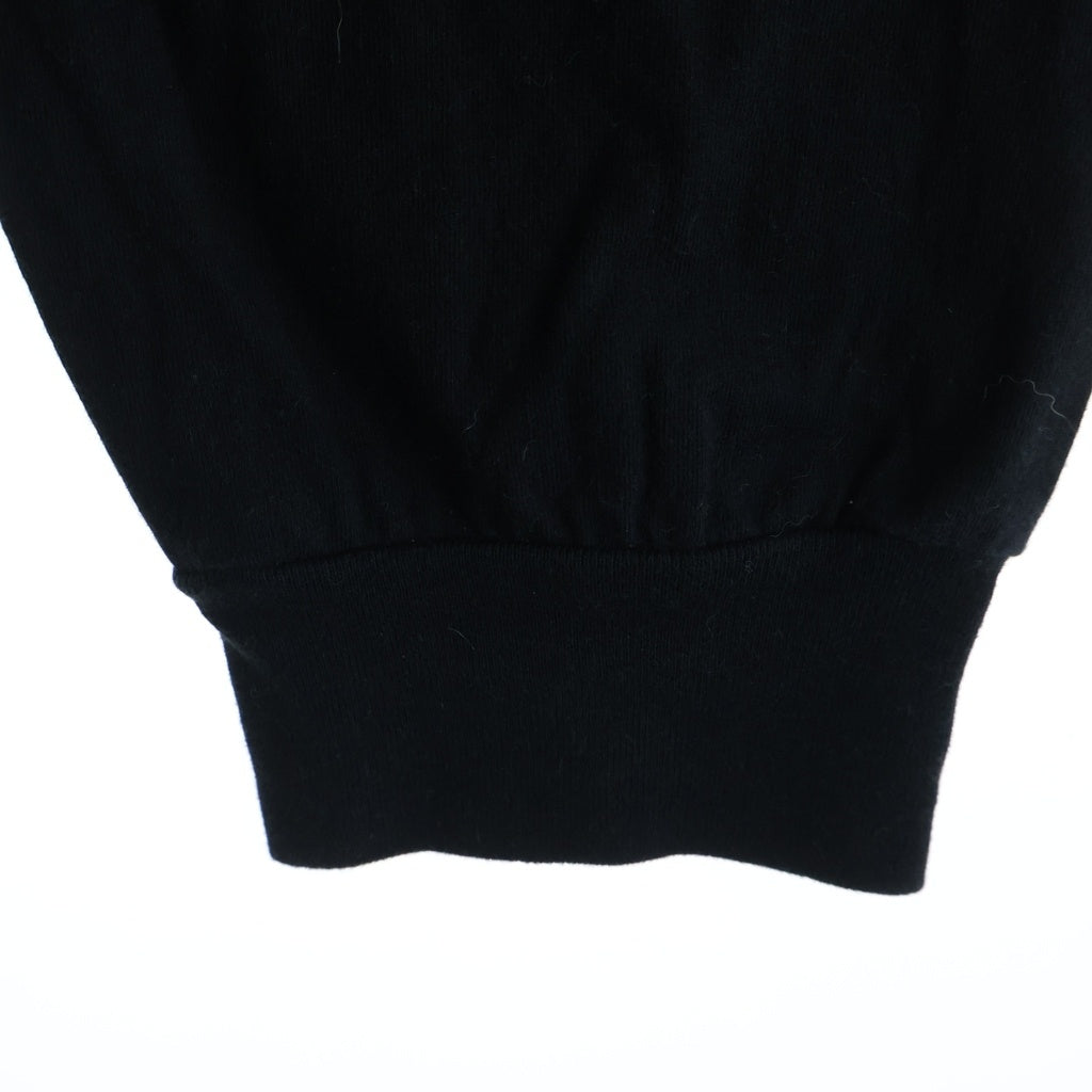 CHROME HEARTS(クロムハーツ) FLRL CRS HORSESHOE LS TEE アームフローラルクロス バックホースシュー クルーネック長袖Tシャツカットソー ブラック