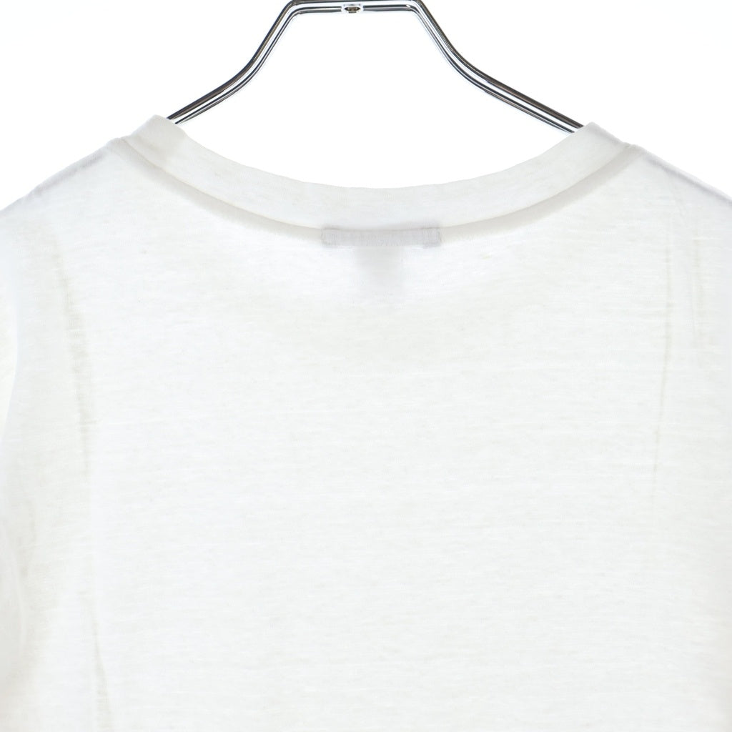 LOUIS VUITTON(ルイヴィトン) LVロゴプリント クルーネック半袖Tシャツカットソー ホワイト