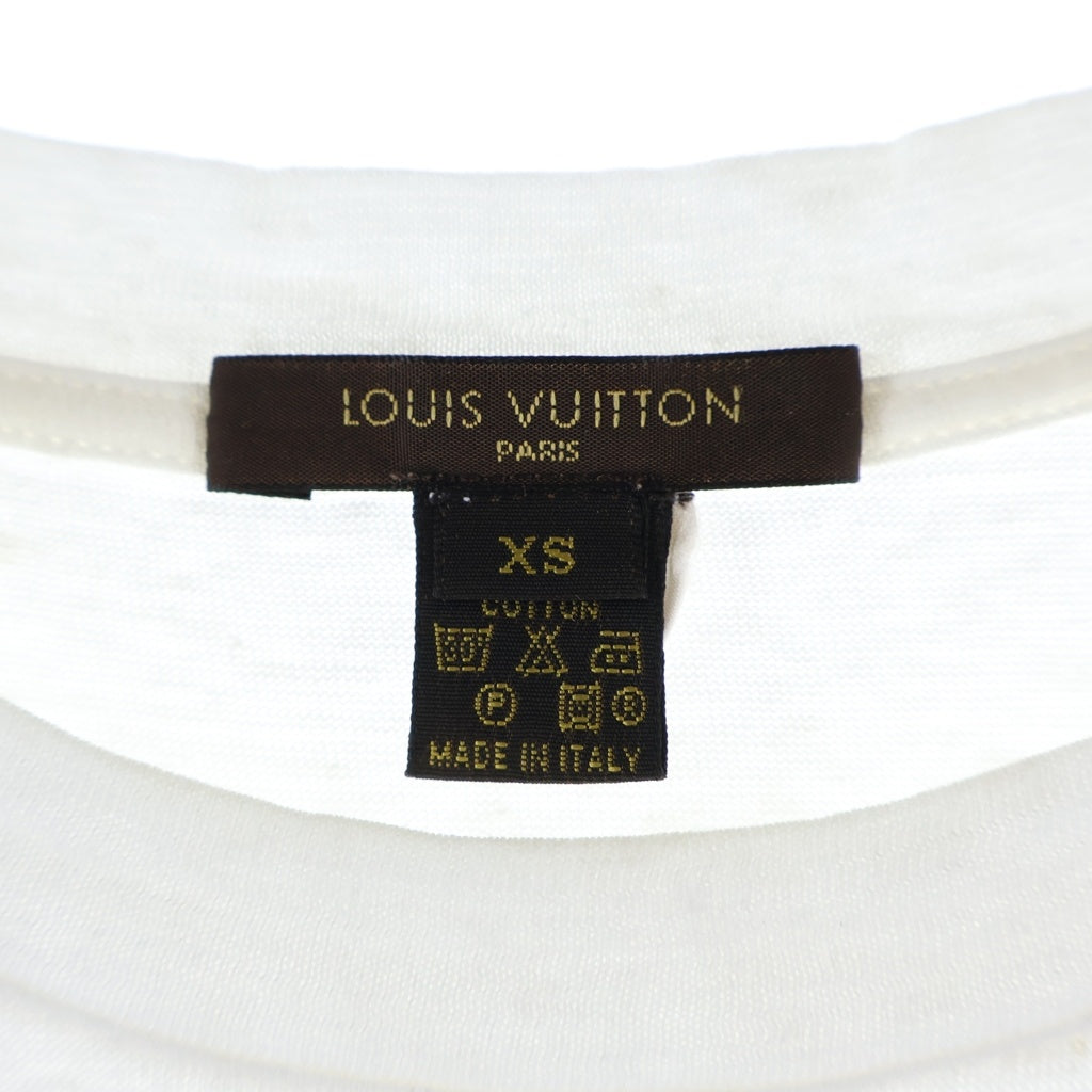 LOUIS VUITTON(ルイヴィトン) LVロゴプリント クルーネック半袖Tシャツカットソー ホワイト