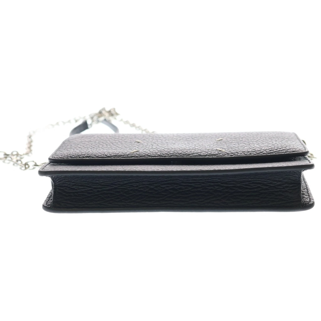 Maison Margiela(メゾンマルジェラ) チェーンバッグ ショルダーウォレット ショルダーバッグ シルバー金具 ブラック SA3UI0008 P4455 T8013 レディース