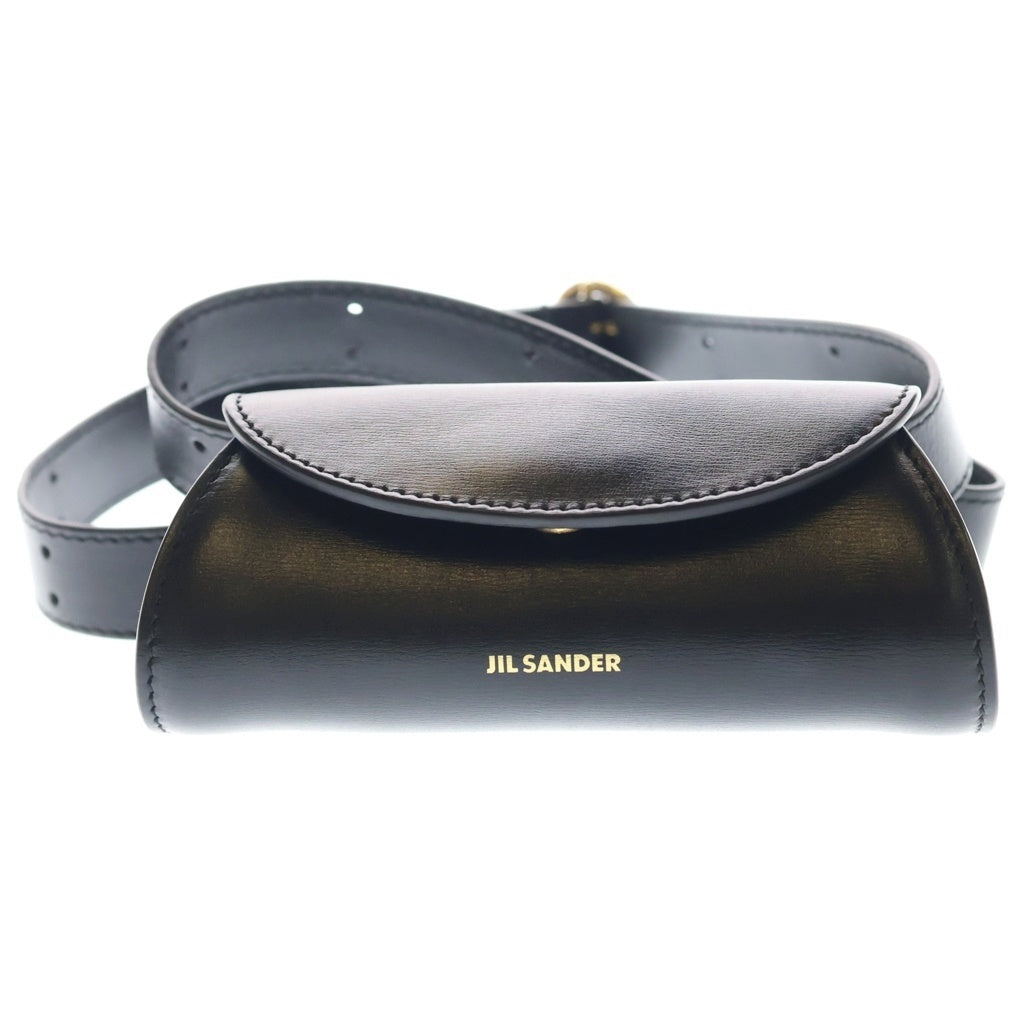 JIL SANDER(ジルサンダー) Cannolo Micro カンノーロ レザーショルダーバッグ レディース ブラック