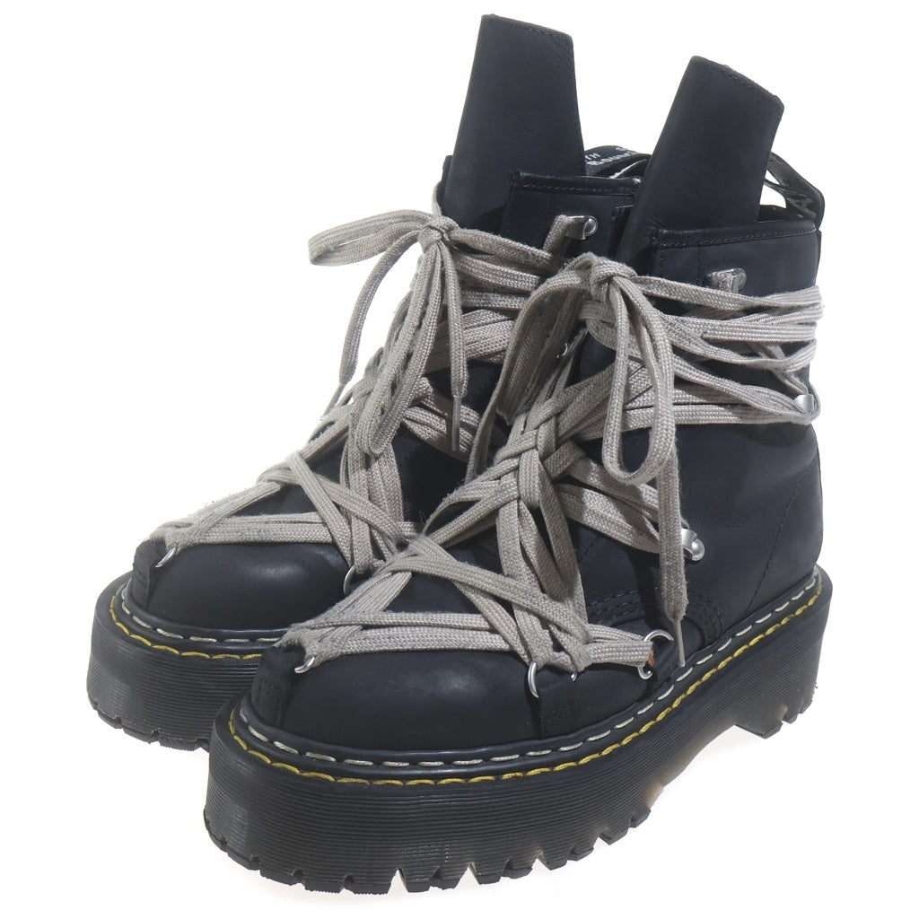 Dr.Martens(ドクターマーチン) ×Rick Owens 1460 Quad Sole Mega Lace Boot リックオウエンス メガレースブーツ ブラック 41818001