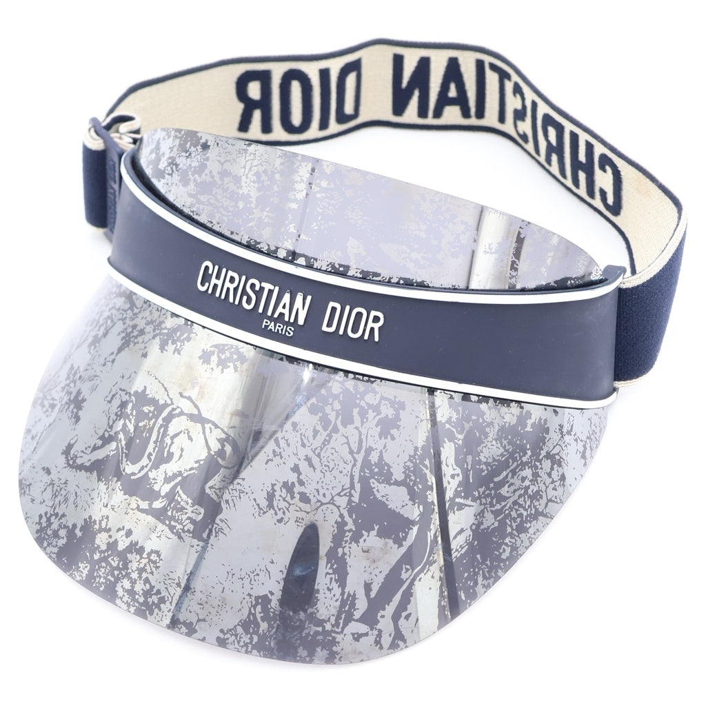 Christian Dior(クリスチャンディオール) Dior Club V1U 総柄 サンバイザー 帽子 ネイビー