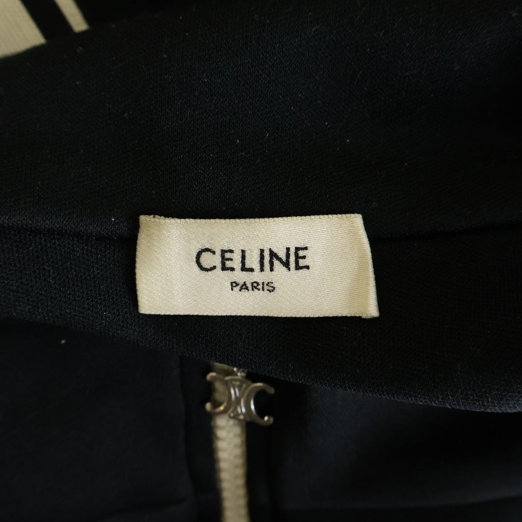 CELINE(セリーヌ) ダブルフェイスジャージ ジップアップ トラックジャケット ブラック 2Y4901210