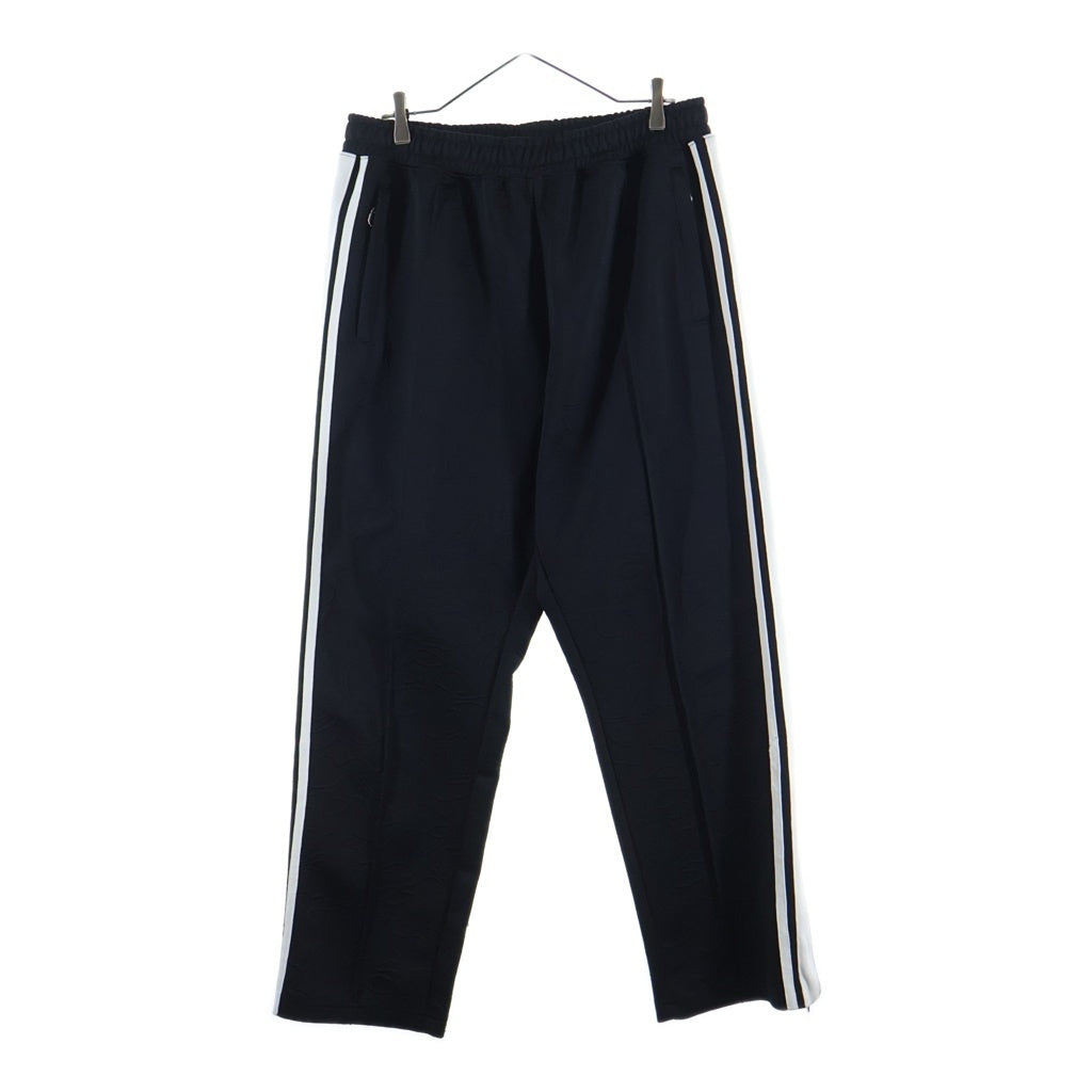 A BATHING APE(アベイシングエイプ) LINE CAMO JACQUARD BATHING APE LOGO RELAXED FIT TRACK PANTS ジャガード トラックパンツ ブラック 001PTK801304M
