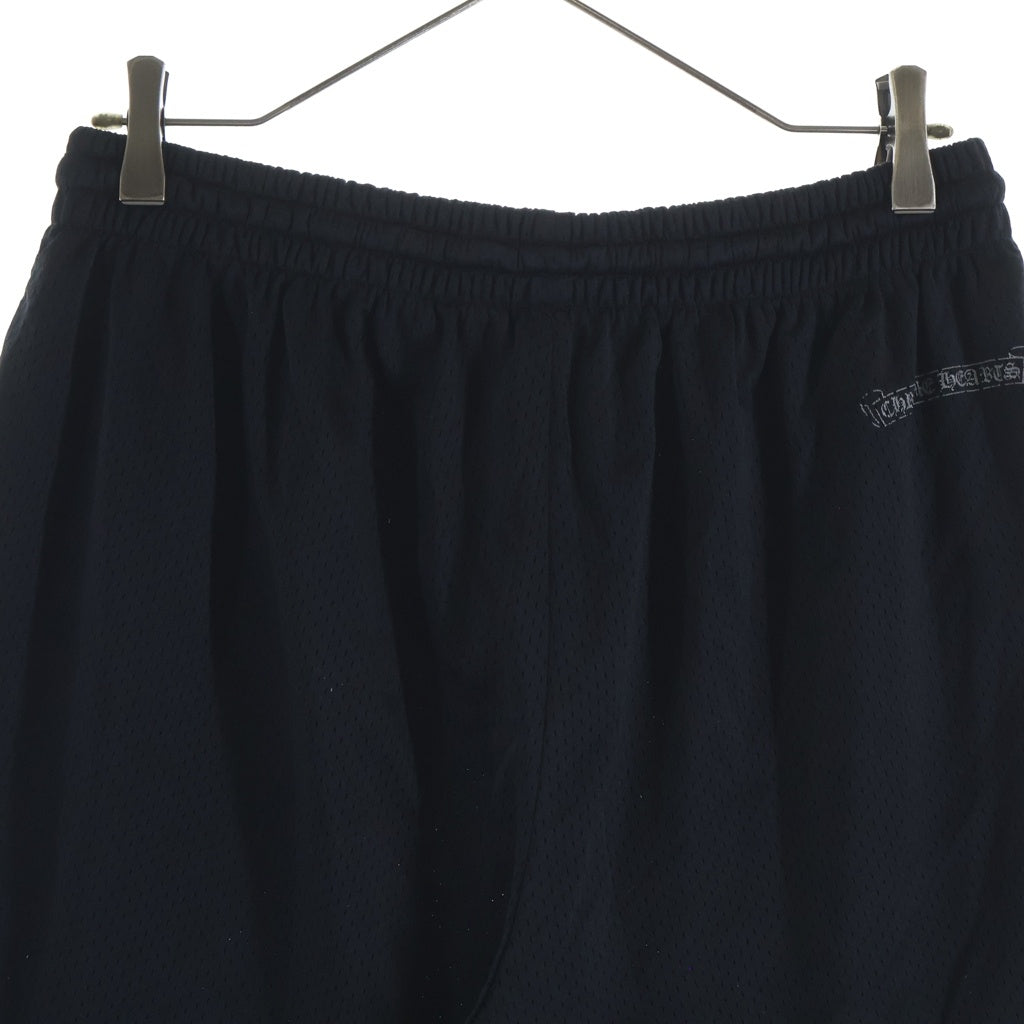 CHROME HEARTS(クロムハーツ) MESH WARM UP JERSEY CHプリントメッシュハーフパンツ ブラック