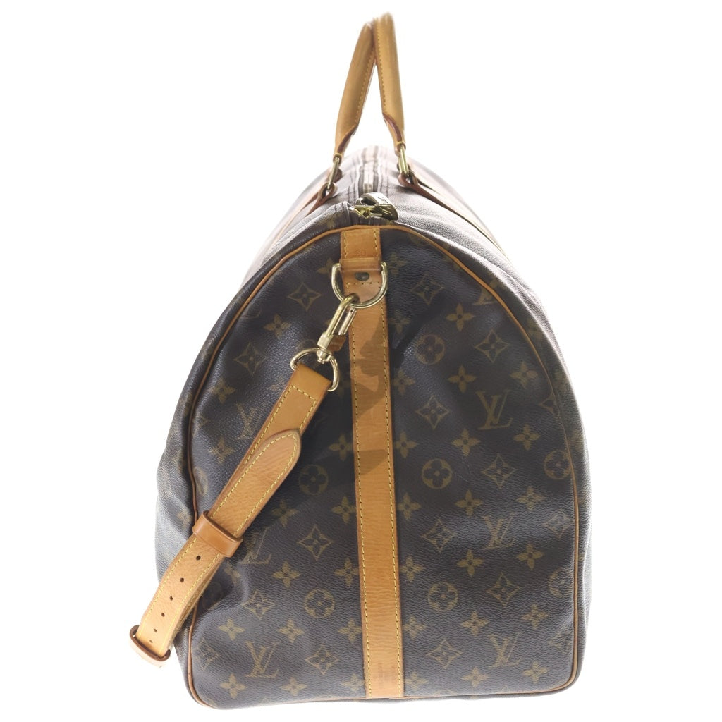 LOUIS VUITTON(ルイヴィトン) モノグラム キーポルバンドリエール60 レザーハンドショルダーボストンバッグ ブラウン M41412