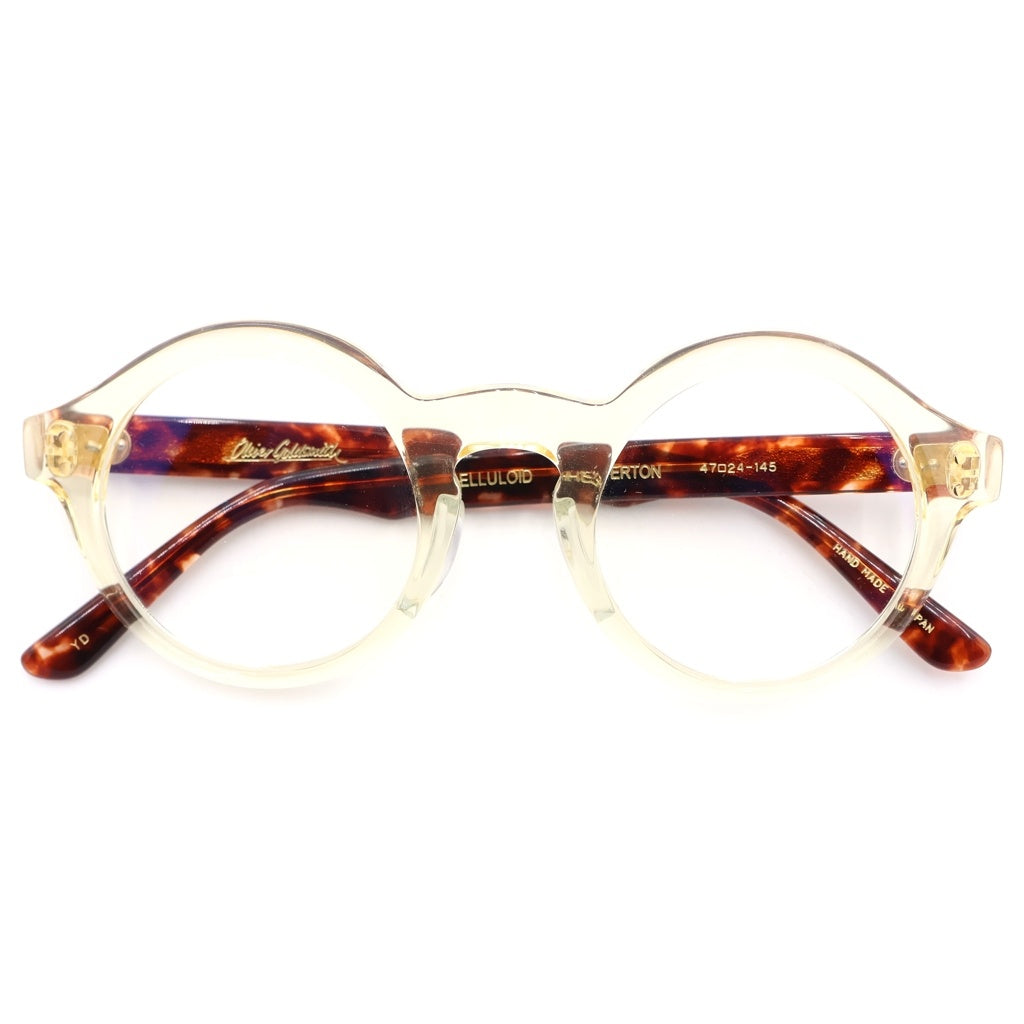OLIVER GOLDSMITH(オリバーゴールドスミス) SHEPPERTON シェパートン ラウンドフレーム サングラス 眼鏡 クリアイエロー/ブラウン -
