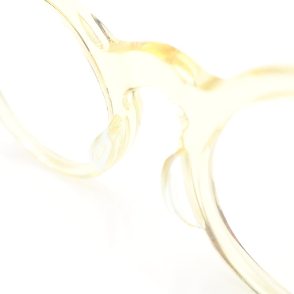 OLIVER GOLDSMITH(オリバーゴールドスミス) SHEPPERTON シェパートン ラウンドフレーム サングラス 眼鏡 クリアイエロー/ブラウン -