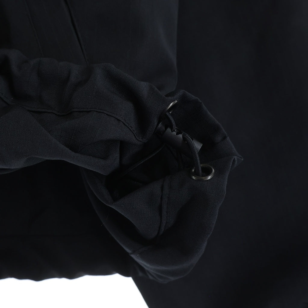 NO BRAND(ノーブランド) ×Anti Social Club REFLECTIVE LOGO HALF-ZIP ANORAK JACKET リフレクティブ ロゴ ハーフジップアノラックナイロンジャケット BC25ATANK01BK