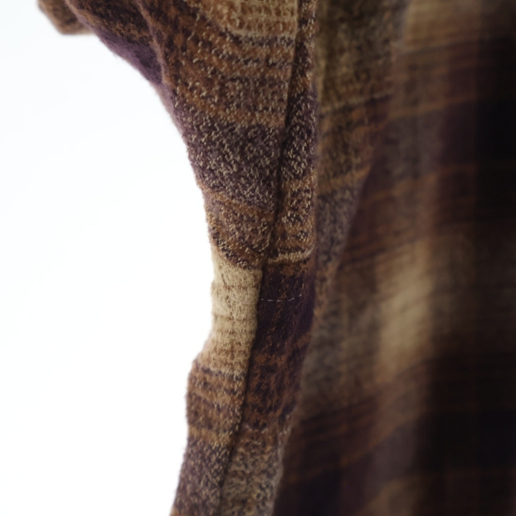Girls Don't Cry(ガールズドントクライ) xCherry Los Angeles Western Flannel Shirt Brown xチェリーロサンゼルス ウエスタンボタンダウン長袖フランネルシャツ ブラウン ‐