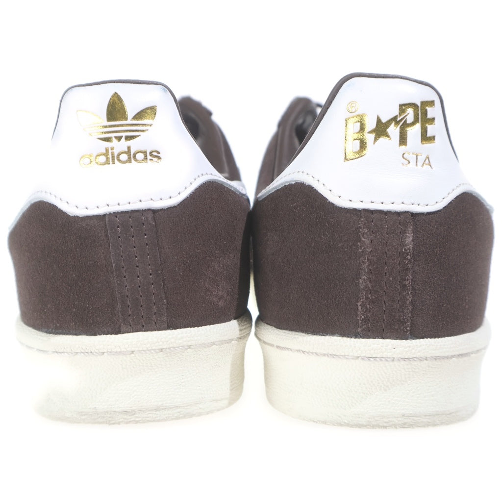 adidas(アディダス) ×A BATHING APE Campus 80s Brown ×アベイシングエイプ キャンパス ローカットスニーカー US10/28cm ブラウン IF3379