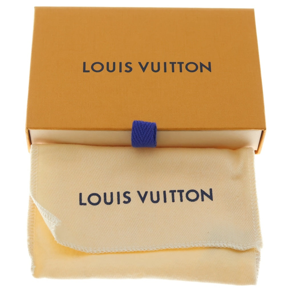 LOUIS VUITTON(ルイヴィトン) モノグラム・エクリプス ブラスレ・モノチェーン レザーチェーンブレスレット ブラック/シルバー