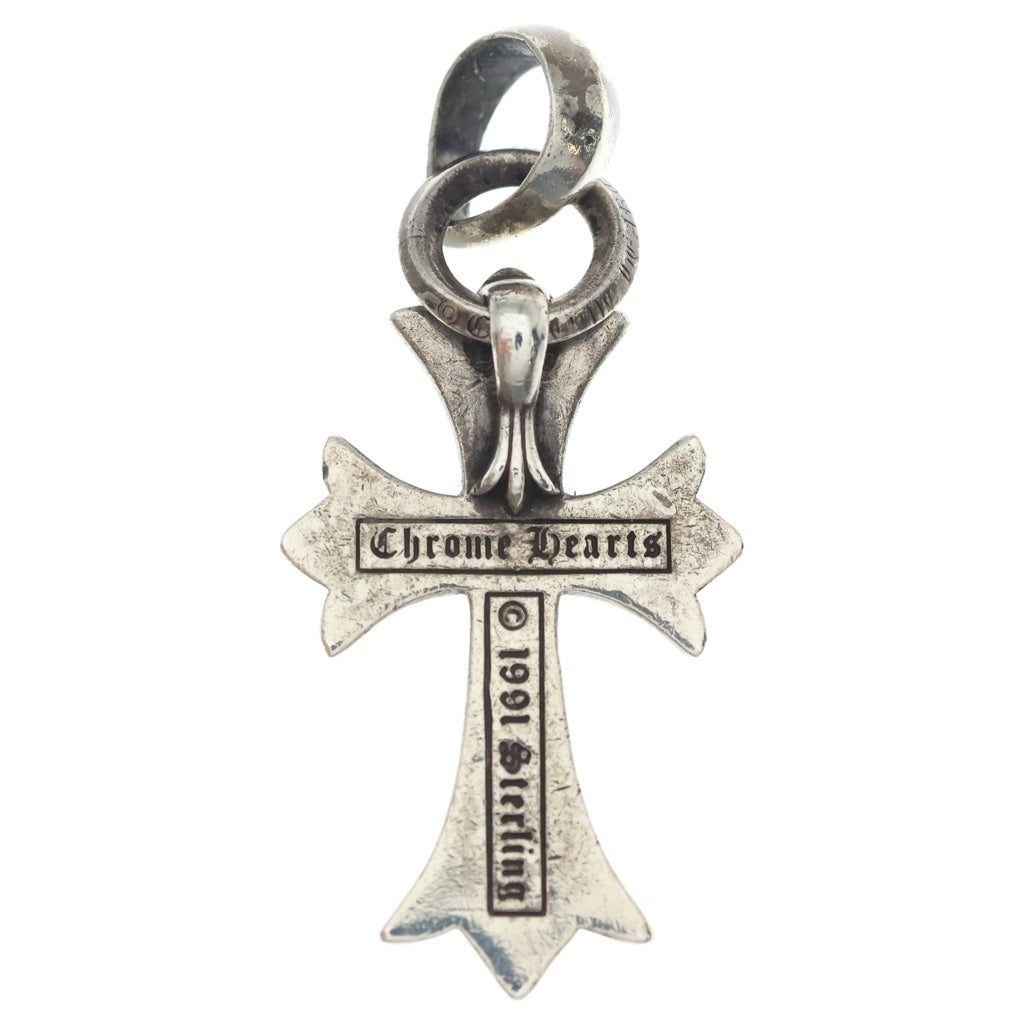 CHROME HEARTS(クロムハーツ) CH CRS SML W/BALE Wベイル スモールCHクロス ペンダントトップ シルバー BCA218