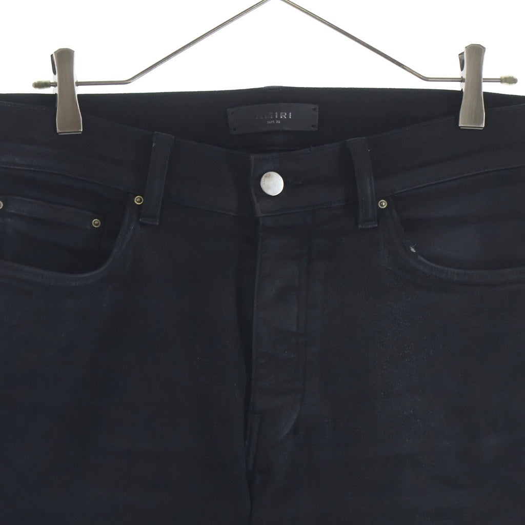 AMIRI(アミリ) Wax MX1 Jeans ワックスコーティング スキニーデニムパンツ ブラック AMDNSY1064